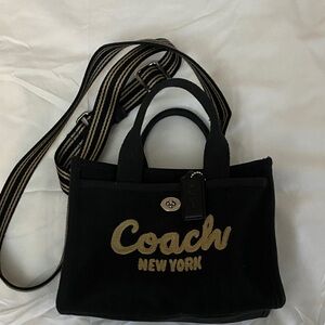 Coach Cargo Canvas Tote 26 Crossbody - Black